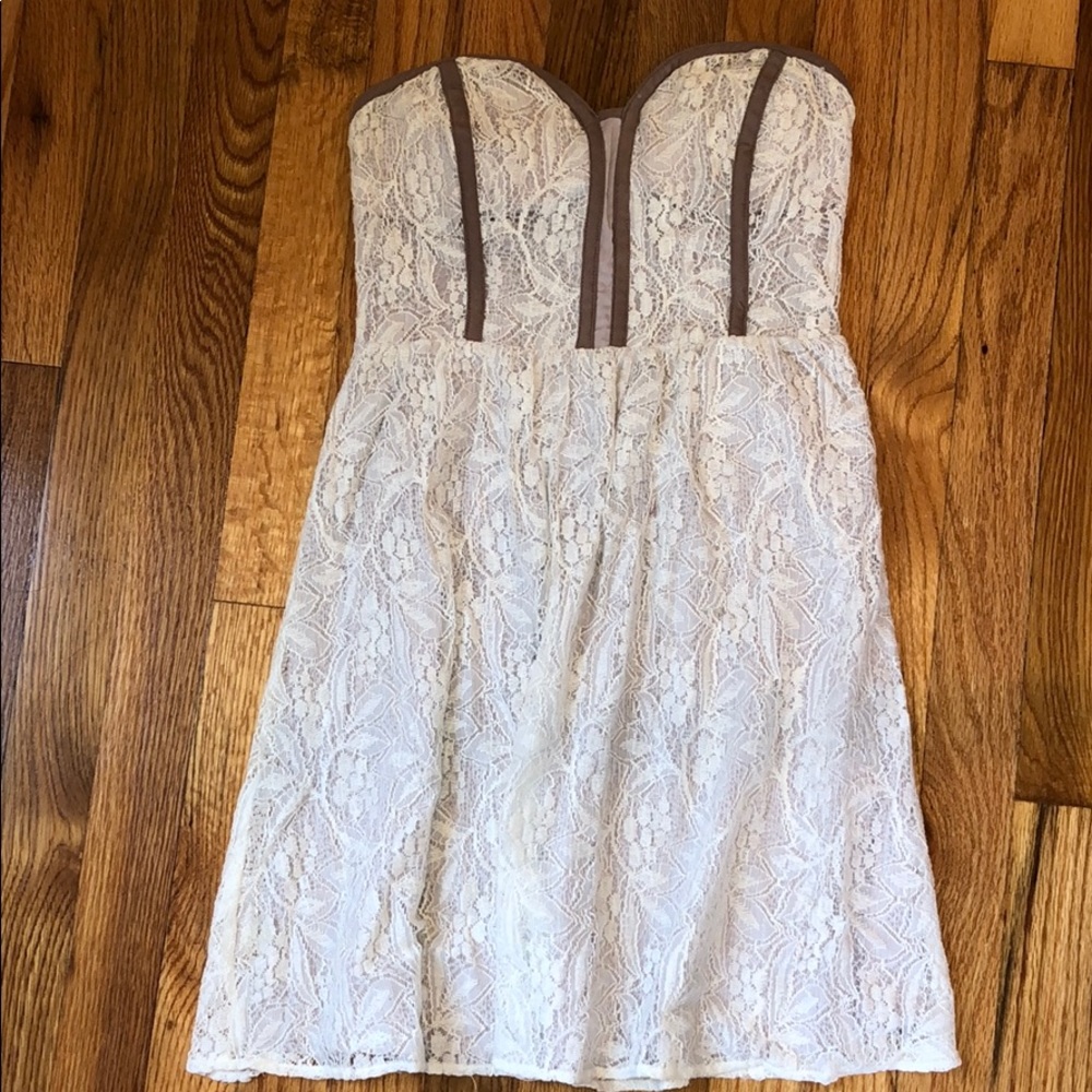 Strapless White Dress